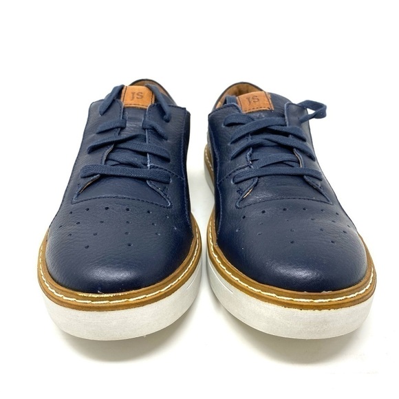 Josef Seibel Quentin 03 ocean Combi leather oxford sneakers - Picture 3 of 8